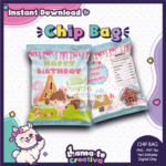 Candyland Chip Bag | Printable Birthday Party Favor
