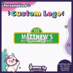 Sesame Street Custom Logo | Personalized Birthday Party - Image 2