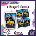 Fornite Capri Sun Label | Printable Birthday Party Favor