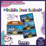 Fortnite Gable Box Label | Printable Birthday Party Favor | Instant Download - Image 2