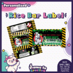 Ghostbusters Rice Bar Label | Personalized Birthday Party Favor