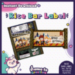 Harry Potter Rice Bar Label | Printable Birthday Party Favor | Instant Download