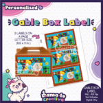 Luigi Gable Box Label | Personalized Birthday Party Favor - Image 2