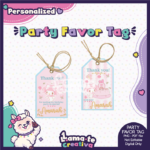 My Melody Birthday Party Favor Tags | Printable | Personalized Birthday Party